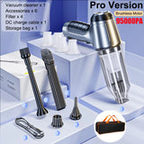 Car Vacuum Cleaner Wireless 95000PA Strong Suction Vacuum Cleaner Portable Handheld Vacuum Cleaner Blower 2In1 for Car Home
