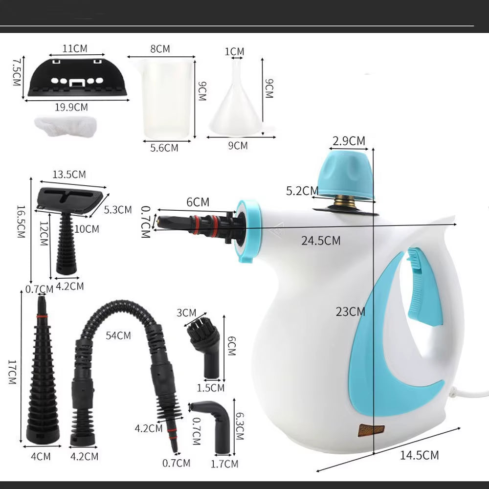 Household High Temperature Steam Cleaner Portable Steamer Cleaner for Home Kitchen Car Handheld Steam Cleaner EU/US Plug