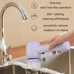 Electric Cleaning Brush 4 in 1 Spinning Scrubber Handheld Electric Cordless Cleaning Brush Portable