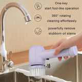 Electric Cleaning Brush 4 in 1 Spinning Scrubber Handheld Electric Cordless Cleaning Brush Portable