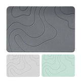 Bath Drying Stone Mat Fast Dry Shower Mat Quick Drying Diatomite Stone Washable Door Mat Bathroom Rugs Floor Mat Entryway Rugs