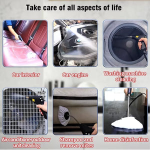 Handheld Steam Cleaner 110V/220V Multifunctional Portable High Temperature Steam Cleaning for Air Conditioner Kitchen Hood Car