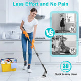 11 in 1 Electric Spin Scrubber Cordless Cleaning Brush with 9 Replaceable Brush Heads for Bathroom Shower Bathtub Glass Car