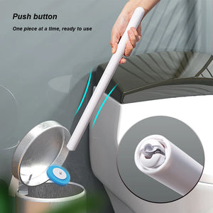 Disposable Toilet Bowl Cleaner Brush Wall-Mounted Toilet Cleaner Scrubber Long Handle Ergonomics Toilet Bowl Cleaning Kit