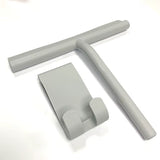 Shower Squeegee Glass Clean Scraper Washing Wiper Hanger Floor Window Cleaning Household Water Wall Hanging Mirror with Handle