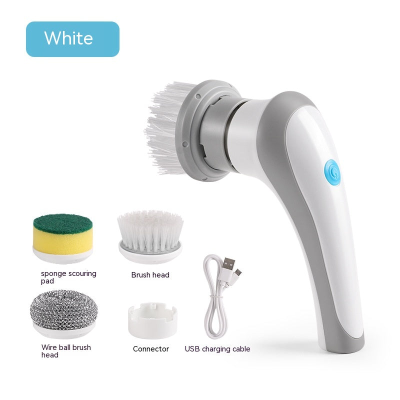 Electric Cleaning Brush 4 in 1 Spinning Scrubber Handheld Electric Cordless Cleaning Brush Portable