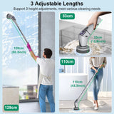 Electric Cleaning Brush Household Bathroom Cleaning Brush Multifunctional Rotary Cleaning Brush for Bathroom Toilet Cleaning