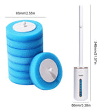 Disposable Toilet Bowl Cleaner Brush Wall-Mounted Toilet Cleaner Scrubber Long Handle Ergonomics Toilet Bowl Cleaning Kit