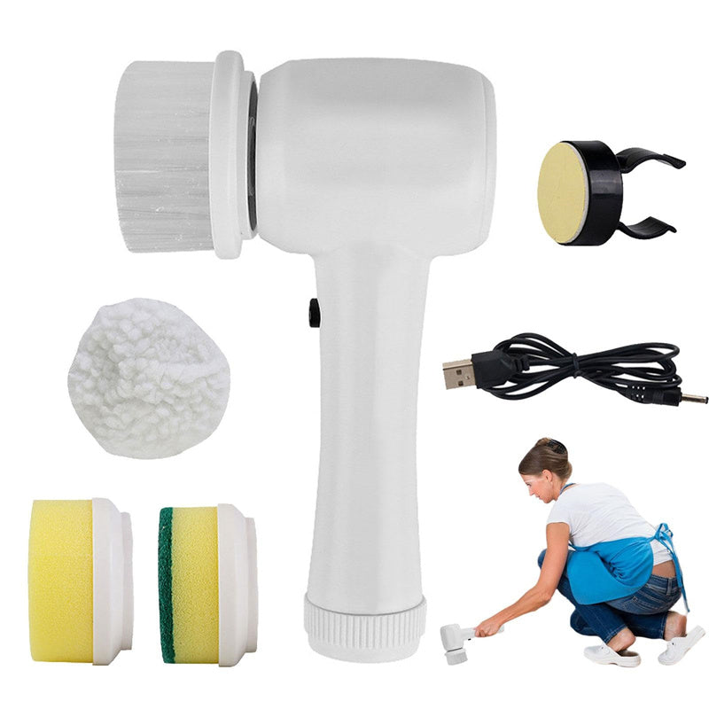 Electric Cleaning Brush 4 in 1 Spinning Scrubber Handheld Electric Cordless Cleaning Brush Portable