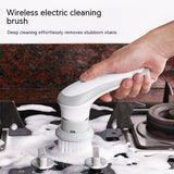 Electric Cleaning Brush 4 in 1 Spinning Scrubber Handheld Electric Cordless Cleaning Brush Portable