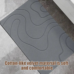 Bath Drying Stone Mat Fast Dry Shower Mat Quick Drying Diatomite Stone Washable Door Mat Bathroom Rugs Floor Mat Entryway Rugs