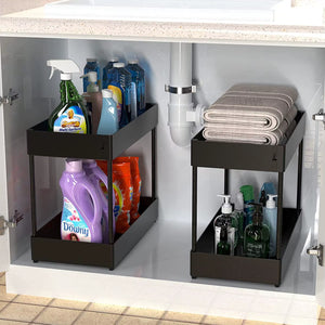 Kitchen Organizer under Sink Organizer Drawer Organizers Storage Rack 2 Tier Cabinet Organizer Storage Holder Kitchen Spice Rack