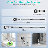 11 in 1 Electric Spin Scrubber Cordless Cleaning Brush with 9 Replaceable Brush Heads for Bathroom Shower Bathtub Glass Car